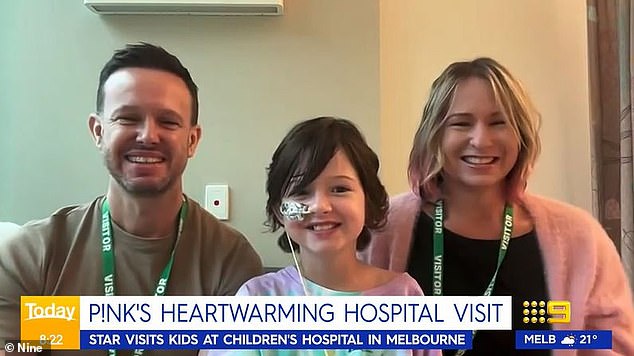 One of the children appeared on the Today show on Wednesday to talk about the international pop icon's heartwarming visit, organized by Challenge, a nonprofit that supports children with cancer