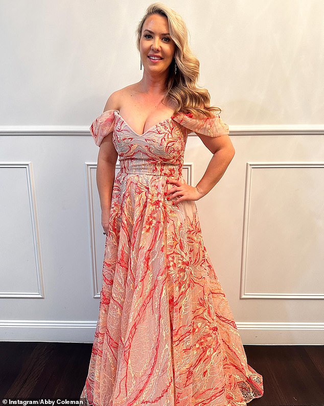 Radio personality Abby Coleman has shared intimate details from her wedding to longtime lover Scott Burdon.  Pictured: Abby Coleman from 105 Brisbane