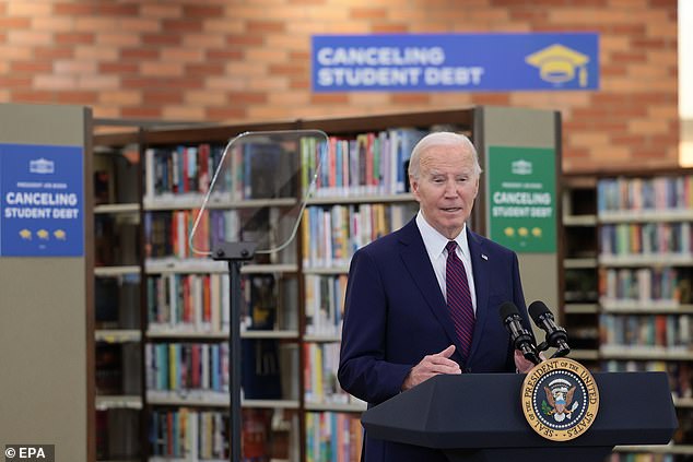 President Joe Biden announced nearly $6 billion in student loans for 78,000 government employees on March 21