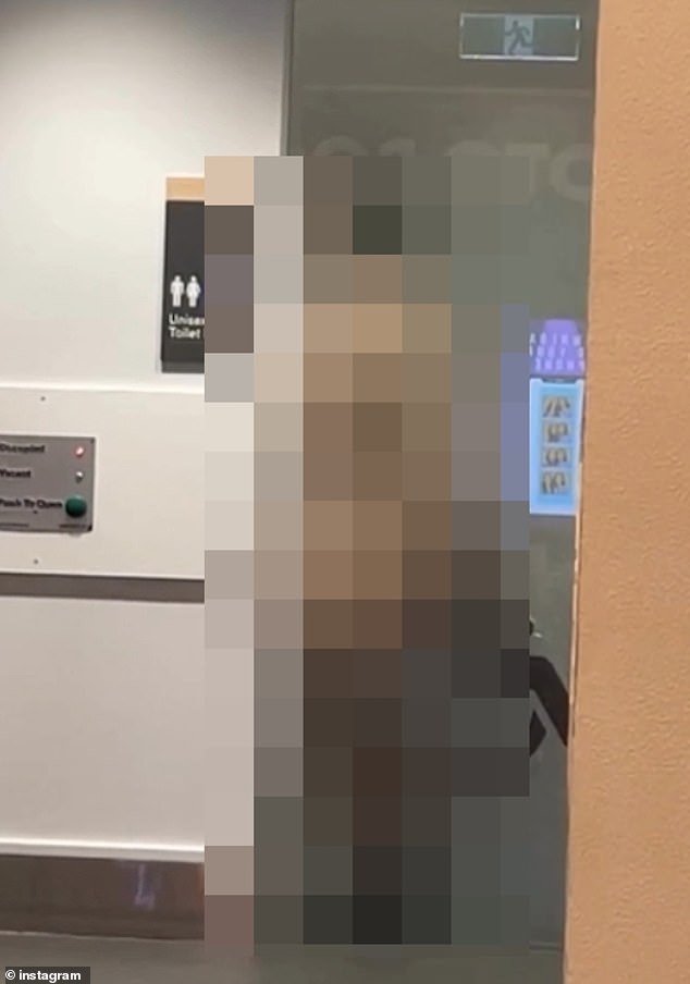 A naked couple was apparently caught red-handed at the Sunshine Plaza shopping center in Queensland's Maroochydore (pictured)