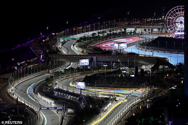 The second practice session for the Saudi Arabian Grand Prix was postponed due to loose drain covers