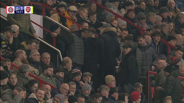 Sheffield United supporters left Bramall Lane within the first 25 minutes of Arsenal's thrilling start to their Premier League match