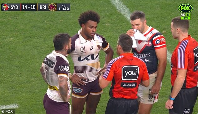 Brisbane Broncos five-eighth Ezra Mam files formal complaint over racist comments made to referee Adam Gee during their clash with the Sydney Roosters