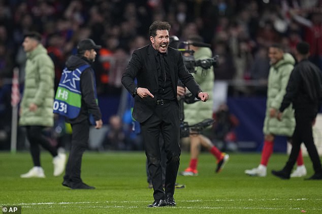 Diego Simeone has an entire wardrobe full of black suits and won't sweat getting one dirty