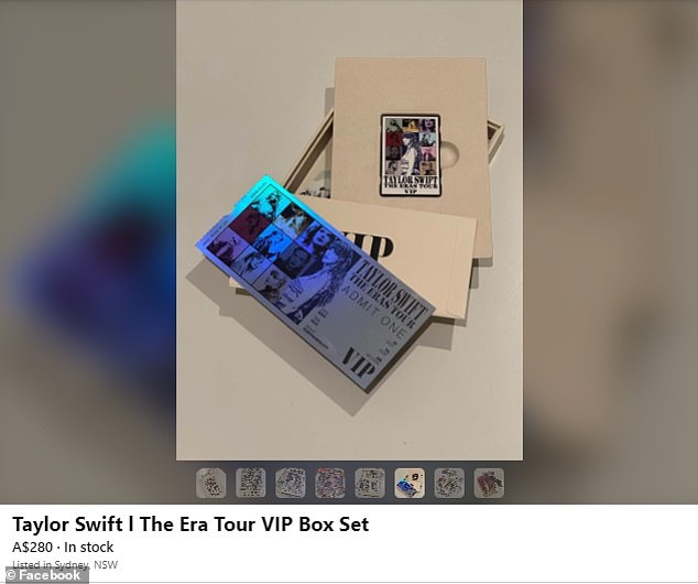 Taylor Swift fans have criticized greedy scalpers for trying to resell Eras Tour merchandise on Facebook Marketplace