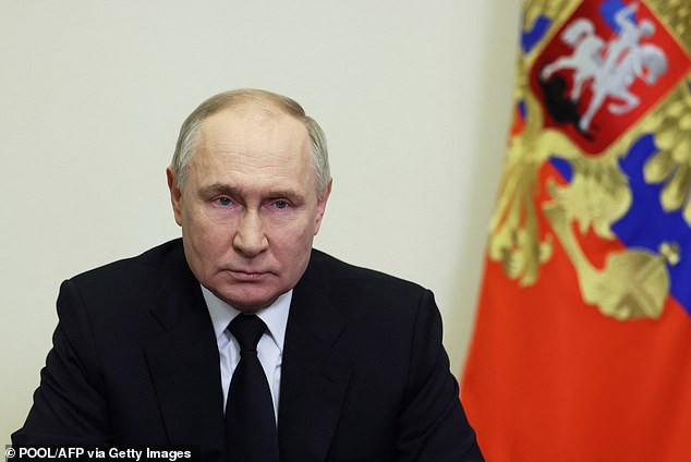 A social media post from the Australian Embassy in Moscow has sparked opposition from the Russian government (pictured is Russian President Vladimir Putin)