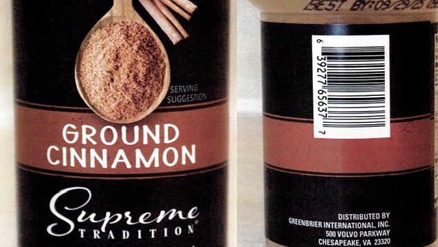 Based on its testing, the FDA has recommended a recall of ground cinnamon from six brands, including Supreme Tradition, sold at Dollar Tree and Family Dollar.