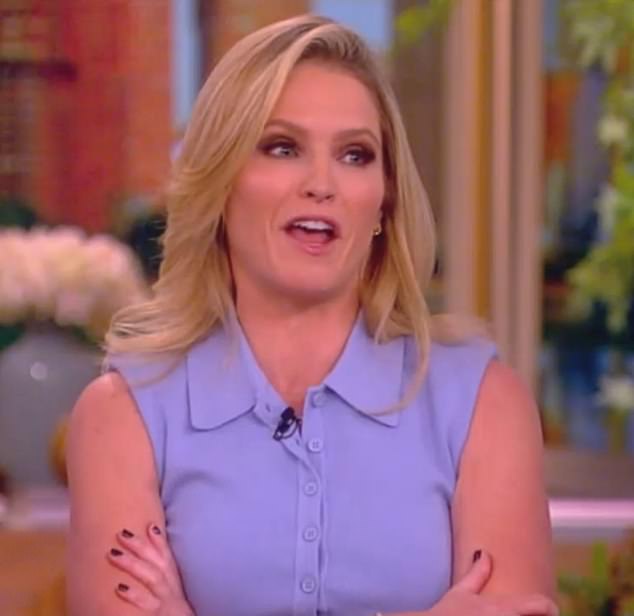 The View's Sara Haines left her co-hosts stunned after admitting she doesn't 'cover up' when she's naked in front of her three young children