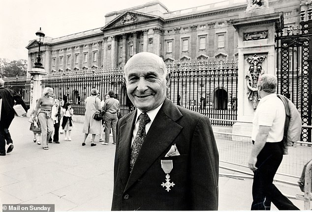 Double agent Juan Pujol Garcia, codename Garbo, pictured outside Buckingham Palace during a visit to London