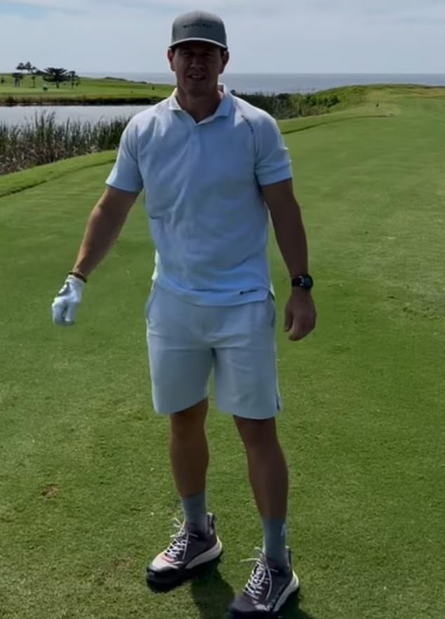 Mark Wahlberg was banned from playing golf at a prestigious Sydney course earlier this month after arriving at the venue in black socks