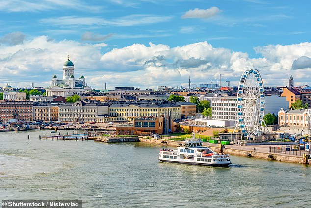 Finland has been named the happiest country in the world for the seventh year in a row, according to an annual UN-sponsored index.  In the photo: Helsinki