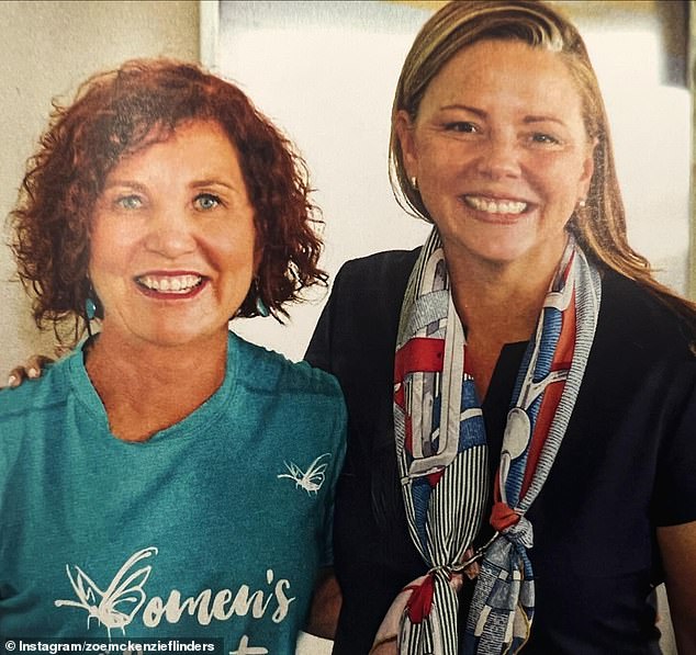 A photo of two female politicians together has caused shockwaves, outrage, insults and rumors that the major parties are at 'war' with each other.  Labour's Jodie Belyea (left) is pictured with Liberal Zoe McKenzie