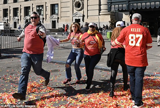 The Feb. 14 incident near the city's landmark Union Station occurred as large numbers of fans had gathered to celebrate the Kansas City Chiefs' Super Bowl victory over the San Francisco 49ers.