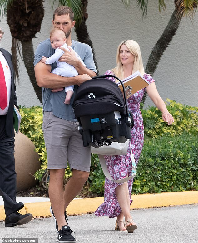 Tiger Woods' ex-wife Elin Nordegren is living 'her sweet dream' after moving on with former NFL star Jordan Cameron (pictured with son Arthur)