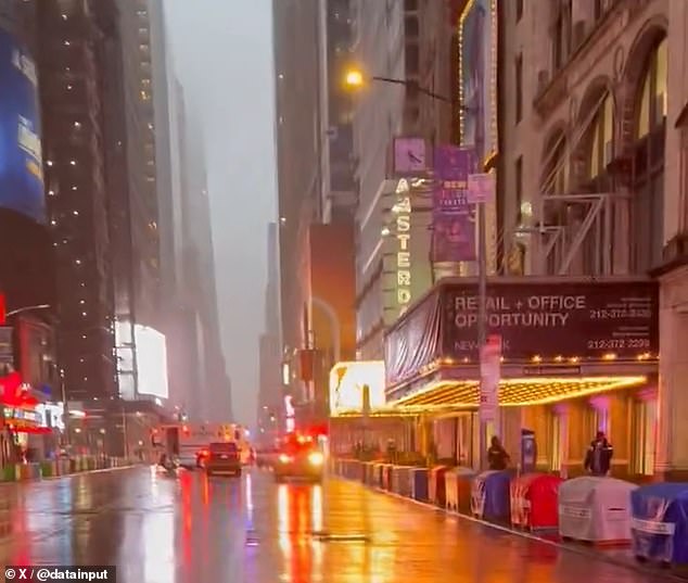 Times Square is evacuated after a grenade is found in the back of Uber as anti-Israel protesters make their way through New York City to prevent the NYPD from reaching the device