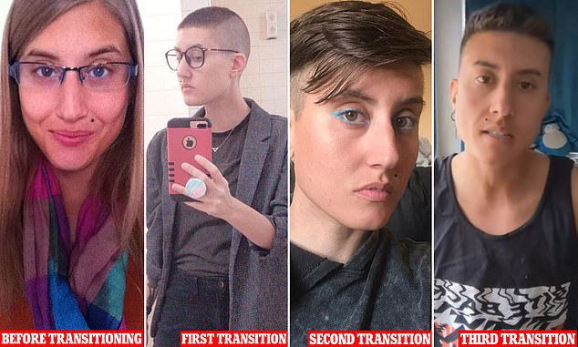 Devon Price, 35, was born female but struggled to identify with either gender.  Curious about testosterone, he started taking the hormone in May 2018, switching in 2020 but not switching again until a year later.