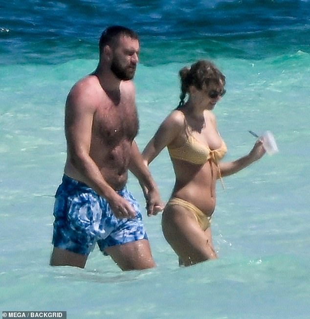 Photos of Kelce's 'Dad bod' on vacation with Taylor Swift in the Bahamas surfaced last week