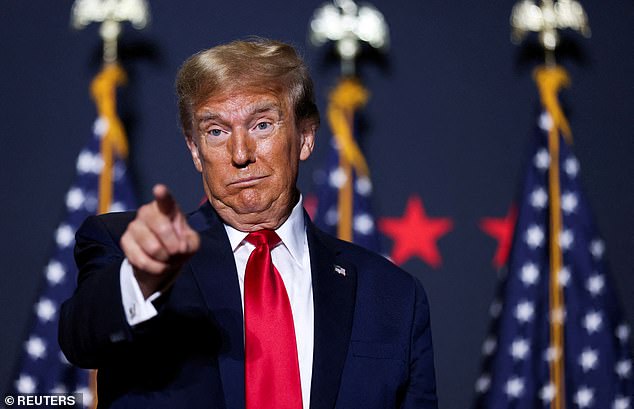 In recent months, there has been a noticeable shift in people coming out to cheer on the former president.  (Republican presidential candidate and former US President Donald Trump gestures during a campaign event)