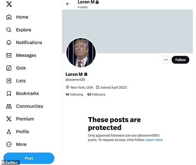 Trump claimed Merchan's daughter posted a photo of him behind bars, but the recent account had only 63 followers and the profile photo quickly changed to a young Kamala Harris.