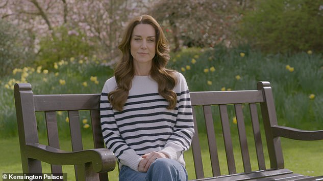 Kate revealed she was undergoing preventive chemotherapy in a video released last Friday