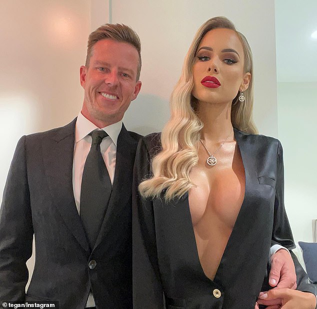 V8 Supercars star James Courtney (pictured with wife Tegan Woodford) has spoken about his death during last year's GP