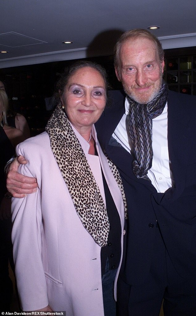 Charles Dance has revealed his 34-year marriage to Joanne Hayforn (pictured) ended when he honestly told his wife he 'succumbed to some temptations'