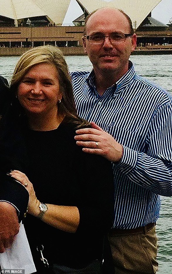 Martin Berend Hollander, 48, from Sydney, was formally identified on Monday. His wife Barbara (left) has yet to be formally identified