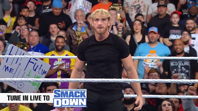 Jake Paul appears on WWE's Friday Night SmackDown from Dallas