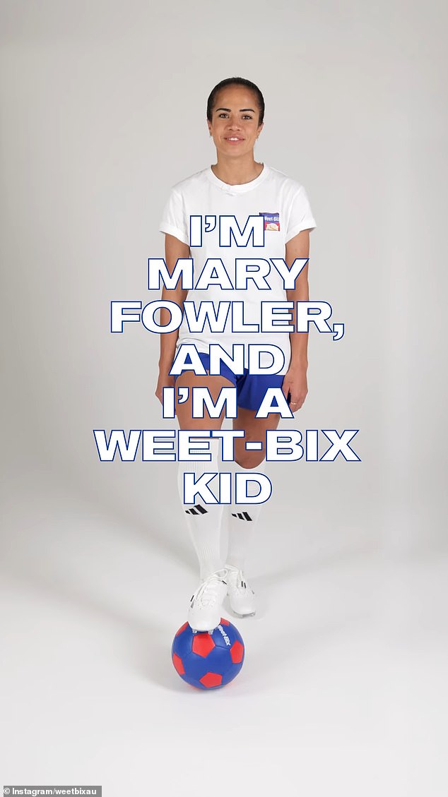 Fowler announced her new role as Weet-Bix ambassador on social media, saying she can eat 11 of the famous 'bricks' for breakfast
