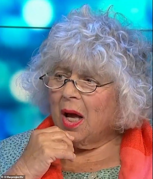 Project presenter Waleed Aly found himself at a loss for words during Thursday's episode, thanks to a cheeky series of questions from Miriam Margolyes (photo)