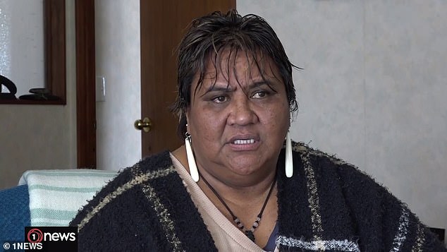 Angel Harding (pictured) claims she was discriminated against by a New Zealand flight attendant because of her height after they were kicked off a flight from Napier to Auckland on Friday