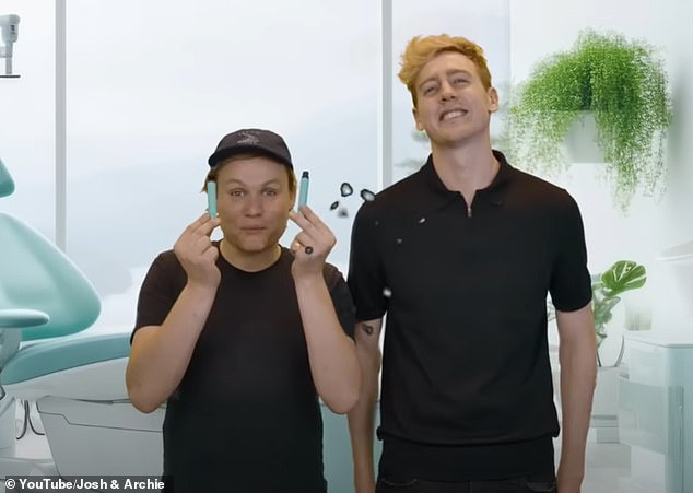 In their latest stunt, popular duo Josh and Archie, who have 1.5 million followers, filmed fake ads and paid to post them on Instagram, TikTok and X.