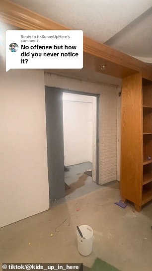 They didn't hear about the room until they were renovating the basement