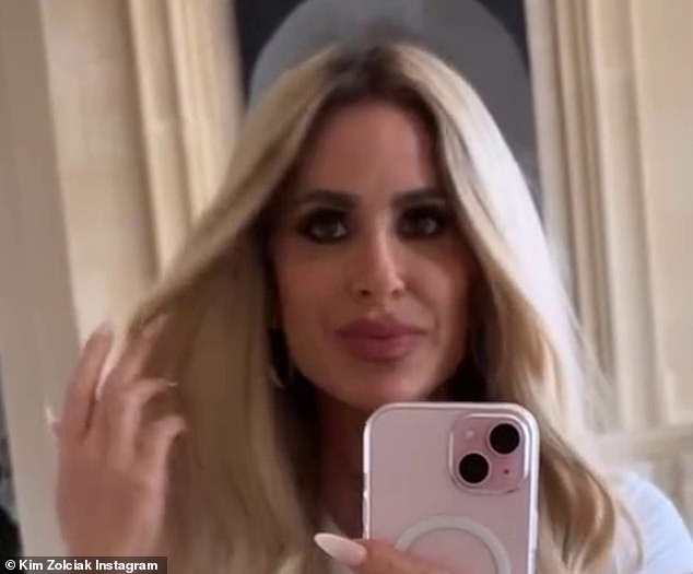 The Modere brand ambassador — who tousled her waist-length blonde hair extensions — is in the midst of a contentious divorce from her estranged second husband Kroy Biermann, and the couple has defaulted on their mortgage payments and owes money to the tax authorities, credit cards and other matters.  banks