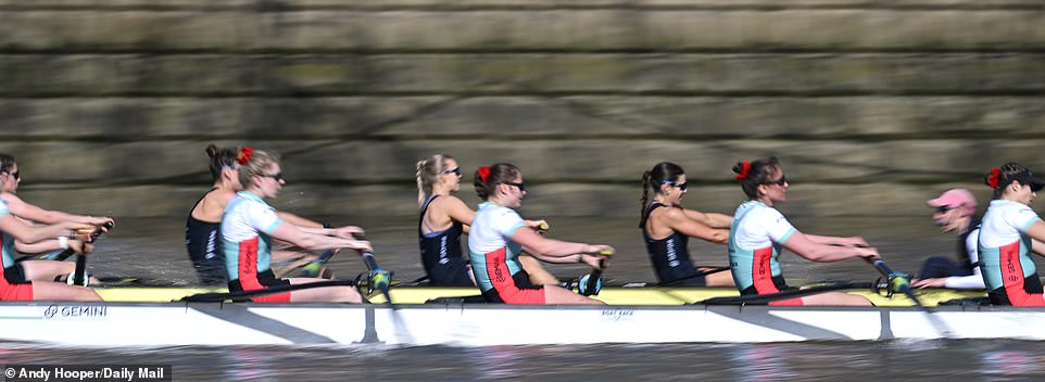 The Cambridge women's team started their day to remember after beating their rivals over the four-mile course