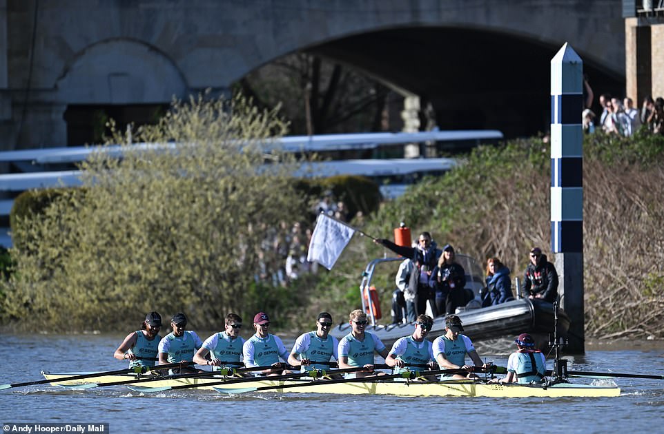 Cambridge showed little visible emotion after crossing the line, such was the effort required to beat their rivals