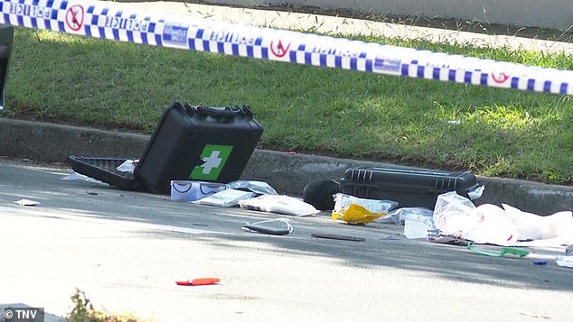 Officers attempted to treat the motorcyclist until ambulances arrived, but he was pronounced dead at the scene