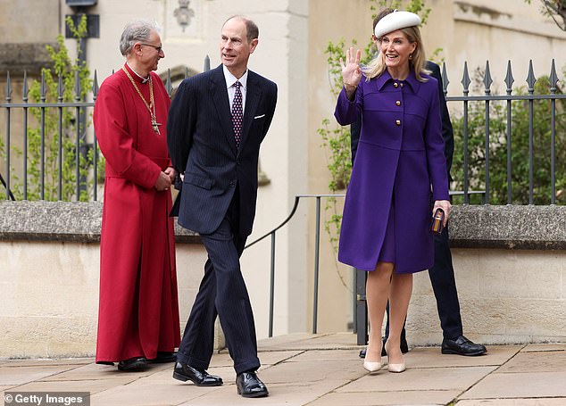 Body language expert Judi James noticed how Prince Edward, 60, 'mirrored' Prince Philip's signature hand clasp during engagement