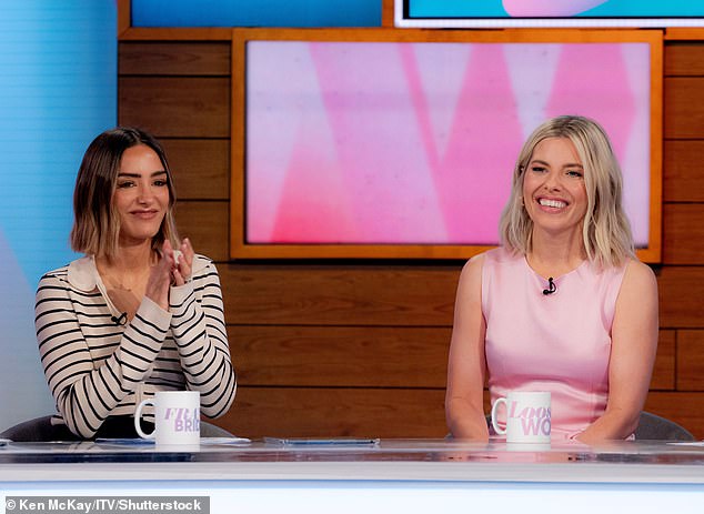 Frankie recently reunited with former bandmate Mollie King (R) on Loose Women, where they discussed women's safety at night and a possible reunion of The Saturdays