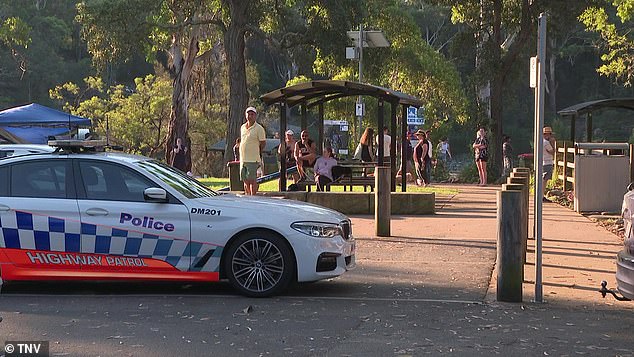 Emergency services rushed to the popular swimming spot (pictured) around 5pm on Monday after reports that a man failed to resurface