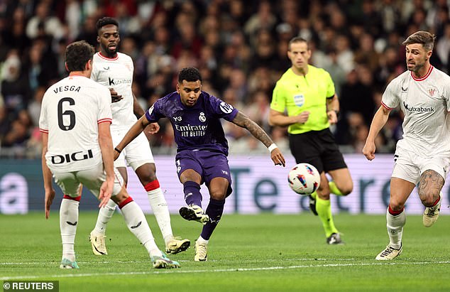 Rodrygo scored twice as Real Madrid defeated Athletic Bilbao 2-0 to move eight points ahead