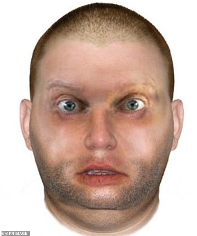 Thommo (pictured in a computer-generated image released by police) has not been arrested since he raped Peta as a teenager in 2005 or 2006