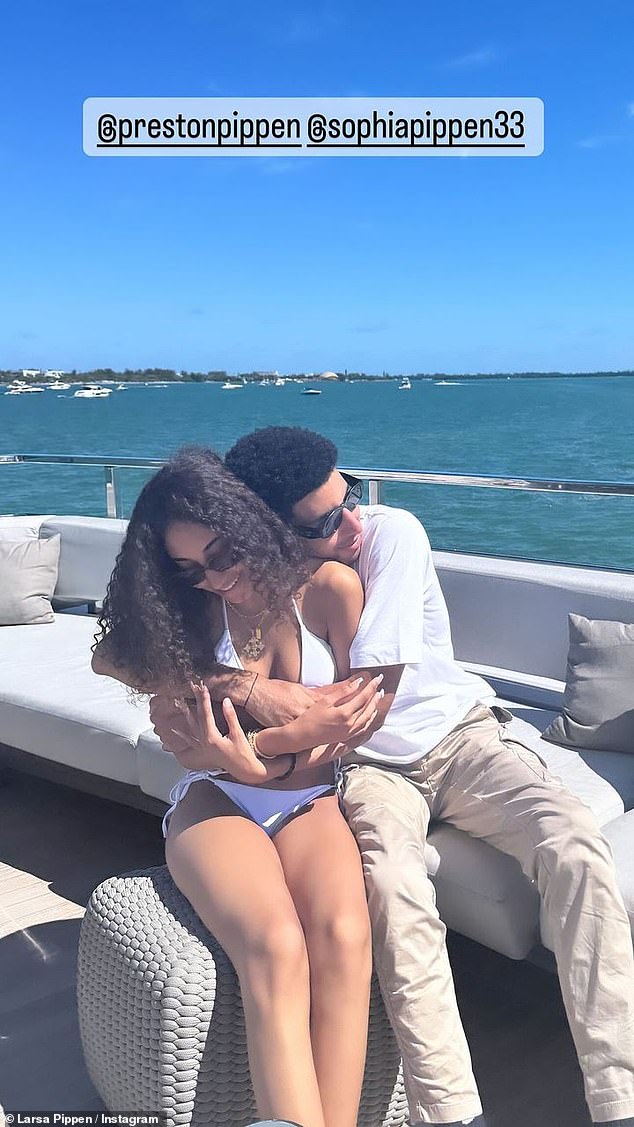 The star spent spring in Miami with her children she had with her ex Scottie Pippen