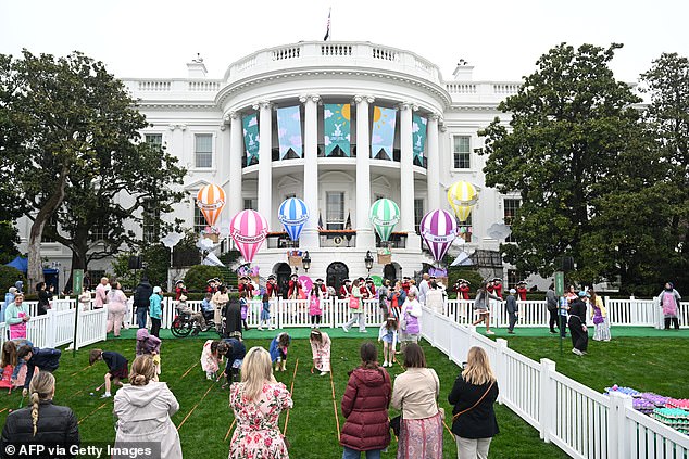 The theme of this year's Easter egg roll was 'Egg-ucation'