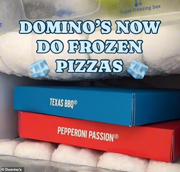 Domino's launched their frozen pizza range with fan favorites Texas BBQ, Pepperoni Passion and Vegi Supreme