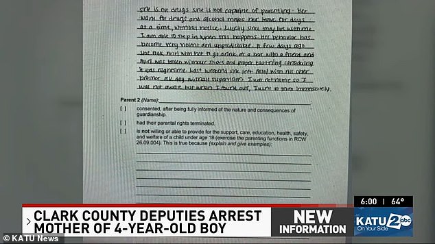 On March 25, two days before Ariel went missing, the boy's grandmother granted emergency custody of her grandson.