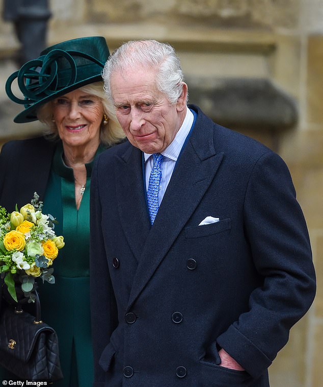 Moments earlier, the King and Queen were asked to pass on the 'best wishes' from a member of the public to the Princess of Wales