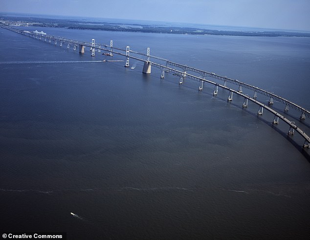 The four-mile Chesapeake Bay Bridge (above), which, like the Key, is in Maryland, is currently being prepared for a multi-billion dollar expansion in anticipation of traffic problems.