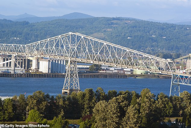 Every day, approximately 21,400 vehicles cross the Lewis and Clark Bridge (above) between Washington State and Oregon