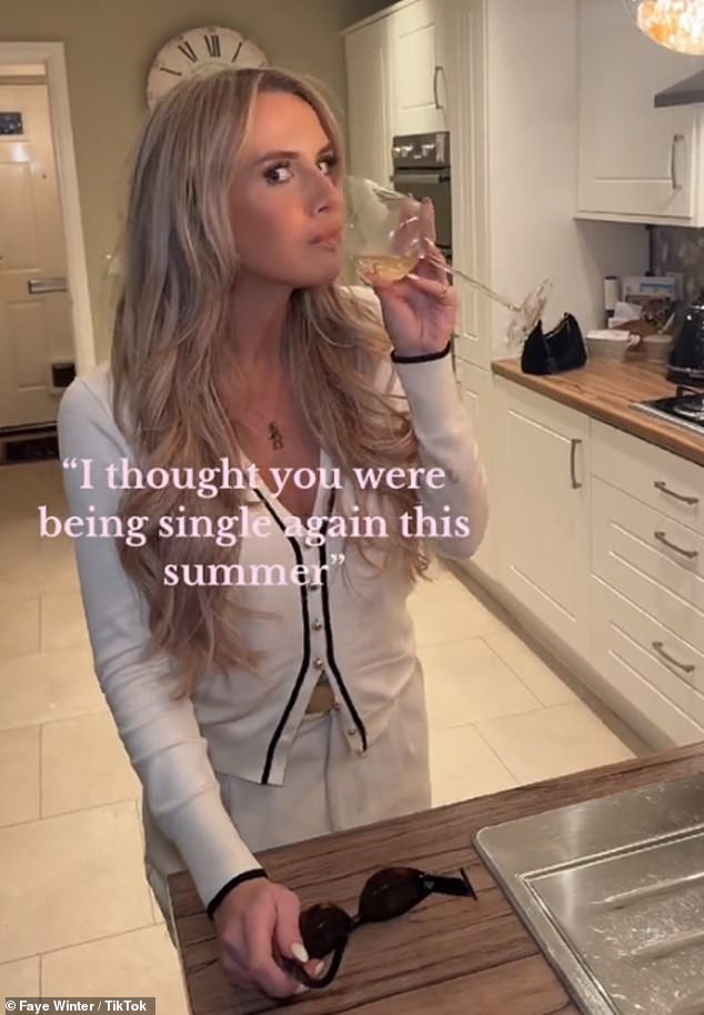And revealing that 'hot girl summer' isn't possible, Faye posted a cryptic TikTok video referencing being single over the summer